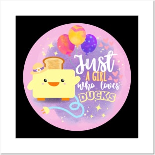 Cute Duck Toaster Art (Just a girl who loves ducks) Posters and Art